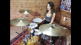 LED ZEPPELIN  ROCK AND ROLL  DRUM COVER by CHIARA COTUGNO [upl. by Akiram]