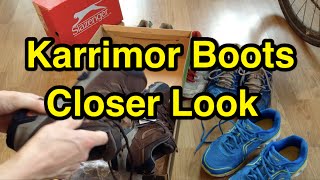 Karrimor Mount Low 7 Weathertite Boots Closer Look [upl. by Ahsiri]