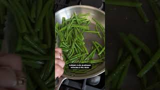 Comment cuisiner des haricots verts dans une poêle en inox [upl. by Adao]