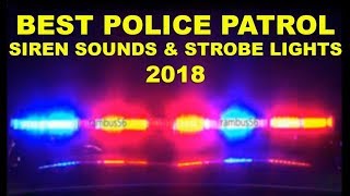 BEST Emergency Siren Sounds amp Fast Strobe Lights Effects 2018 Police Car Patrol Ambulance Firetrucks [upl. by Ykroc]