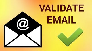 How to Validate Email Address [upl. by Eseuqcaj757]