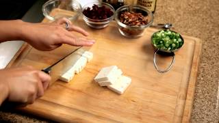 How to make a wheat berry salad  6  Cubing feta — Appetites® [upl. by Johnath]