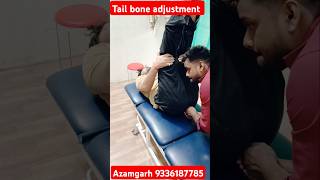 Tail bone adjustment By Dr Suraj Chiropractor reels chiropratic pain relief tshorts [upl. by Blackman]