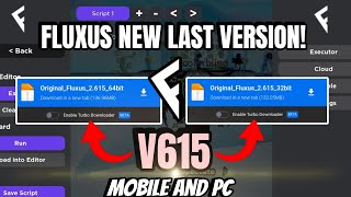 NEW FLUXUS EXECUTOR LASTEST VERSION V615  FLUXUS EXECUTOR MOBILE ROBLOX [upl. by Nwahsyt]