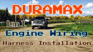 Lml Duramax Engine Wiring Harness Installation [upl. by Ruhtra103]