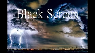 Starkes Gewitter 60 Minuten Black Screen [upl. by Wu]