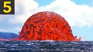 Top 5 Lava VS Water Videos [upl. by Novello324]