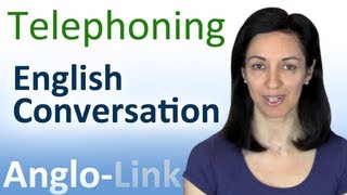 Telephoning  English Conversation Lesson [upl. by Dodie]