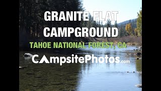 Granite Flat Campground  Tahoe National Forest CA [upl. by Naanac]