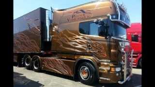 Scania R620 V8 Longline Pvan den Blucke STH France interior  Black Amber replica HD [upl. by Eeltrebor31]