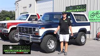 Fully Restored 1986 Ford Bronco XLT  Modern Muscle Cars [upl. by Nirhtak]