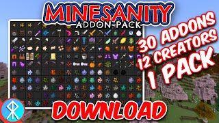 MINESANITY Addon Pack BedrockMCPEXbox Minecraft [upl. by Arayk601]