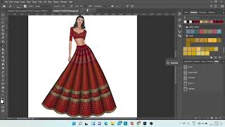 Bridal lehenga digital illustration [upl. by Syah771]