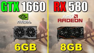 GTX 1660 vs RX 580  in 2021 [upl. by Darin]