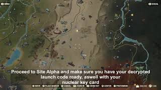 Fallout 76 Launching a Nuke  Site Alpha Walkthrough Part One [upl. by Charles]