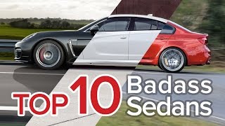 Top 10 Badass Sedans The Short List [upl. by Stephi482]