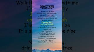 Jeremy Zucker  comethru Lyrics shorts [upl. by Lacey708]