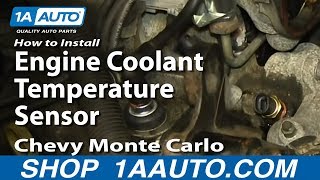 How to Replace Coolant Temperature Sensor 8105 Chevy Monte Carlo [upl. by Adnak]