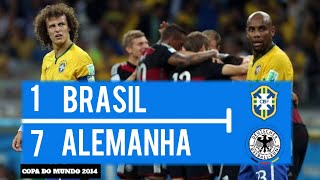 BRASIL 1 X 7 ALEMANHA  MELHORES MOMENTOS   GLOBO HD 720p  COPA DO MUNDO 2014 [upl. by Ylicec]