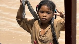 Kambodscha  Siem Reap  Tonle Sap Lake [upl. by Itsyrc]