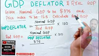 GDP Deflator and Real GDP  Nominal GDP [upl. by Chevalier]