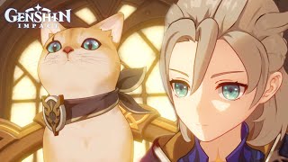 Albedo  Feline Fortress Furrdyssey Ending Walkthrough Gameplay Japanese Dub  Genshin Impact [upl. by Friedman]