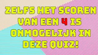 Algemene kennis quiz NIVEAU MOEILIJK [upl. by Nydroj]