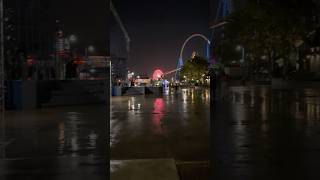 Stormy Night At Cedar Point cedarpoint storm rain topthrill2 rollercoaster erie vibes night [upl. by Packton]