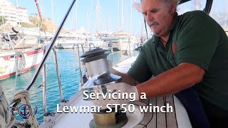 How to service a winch Lewmar Ocean ST50 or similar [upl. by Pronty]