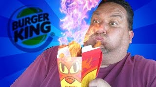 Burger King®  Fiery Chicken Fries REVIEW [upl. by Ennovehs]