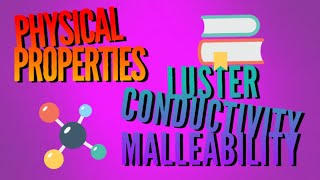 Physical Properties Luster Conductivity and Malleability [upl. by Candi665]