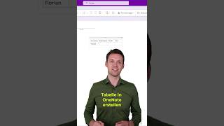 Tabelle in OneNote erstellen 💯 Excel tipps Tricks microsoftambassador [upl. by Lemmuela780]