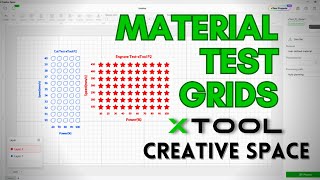 xTool Creative Space  Easy test grids to perfect your laser settings [upl. by Loss878]