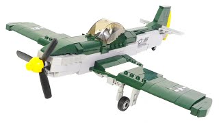 Sluban WW2 M38B0857 North American P51 Mustang  Military Building Kits for Lego fans [upl. by Macey]