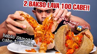 GILAMUKBANG 2 BAKSO LAVA LEVEL 100 CABE RAWIT TERPEDES DIDUNIA [upl. by Asirehc202]