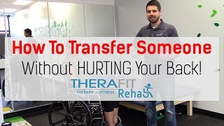 Physical Therapy Transfer Training  How To Transfer From Wheelchair To Bed [upl. by Gona]