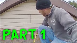 HOW TO INSTALL A METAL ROOF PART 1 [upl. by Atirat144]