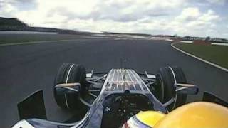 2008 F1 Silverstone Qualifying Webber lap onboard [upl. by Truk]