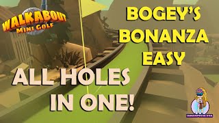 Walkabout Mini Golf All Holes In One  Bogeys Bonanza Easy [upl. by Maghutte633]