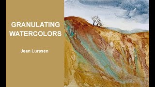 Watercolor  Landscape With Granulating Paints [upl. by Buckden]