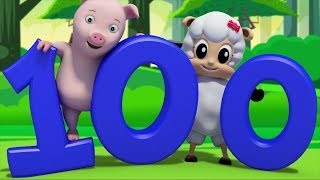 Numbers Song  Hindi Numbers  Learn Numbers 1 100  3D Hindi Song  Number for Kids  Farmees Song [upl. by Neleh]