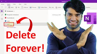 How to delete Notebook in OneNote [upl. by Tenrag]