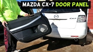 MAZDA CX7 FRONT DOOR PANEL REMOVAL REPLACEMENT CX7 [upl. by Seditsira]