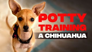 How To Potty Train a Chihuahua with Puppy Pads [upl. by Yle]