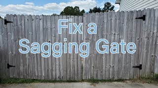 How to Fix a Large Sagging Gate [upl. by Esenahs]