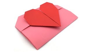 Heart Origami Envelope Tutorial Hyo Ahn [upl. by Ona]