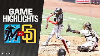 Marlins vs Padres Game Highlights 52924  MLB Highlights [upl. by Enelyak]