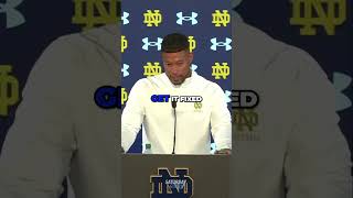 Notre Dame Football Coach Marcus Freeman Frustrated After SHOCKING upset loss [upl. by Eirelav874]