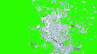 FREE HD Green Screen  3D WATER SPLASH [upl. by Heiney]