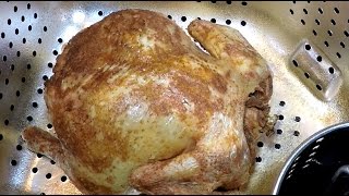 A Whole Chicken Deep Fried in Butterball Masterbuilt Turkey Fryer [upl. by Stockmon298]